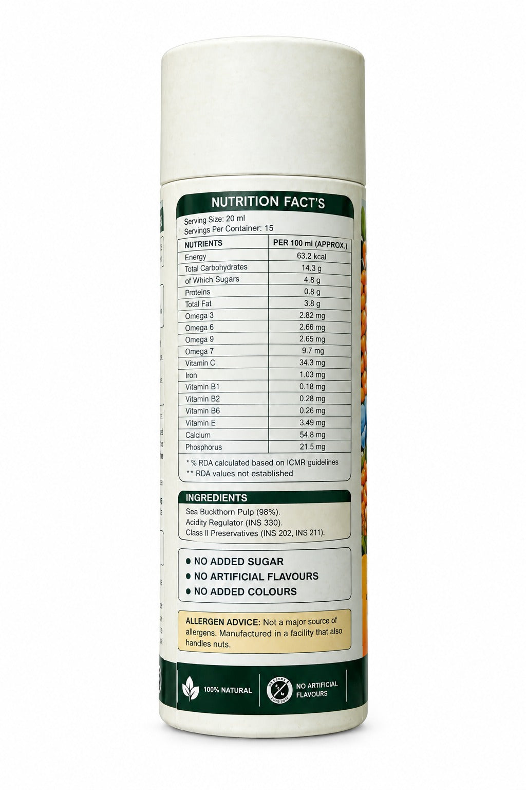 Organic Himalyan Sea Buckthorn Juice – 300 ml